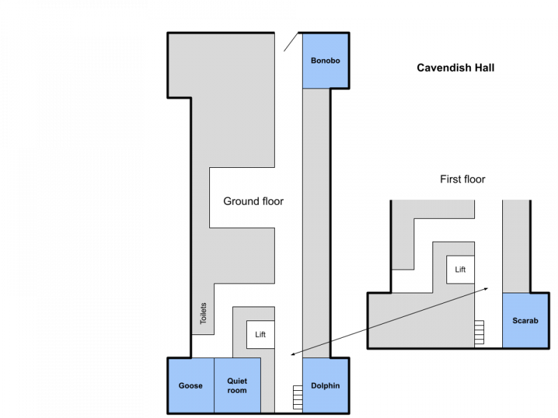 Map of Cavendish Hall